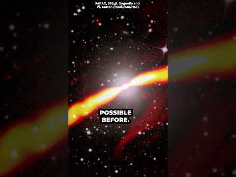 The most beautiful view of a black hole spewing jets. #cosmoknowledge #space #galaxy #cosmos