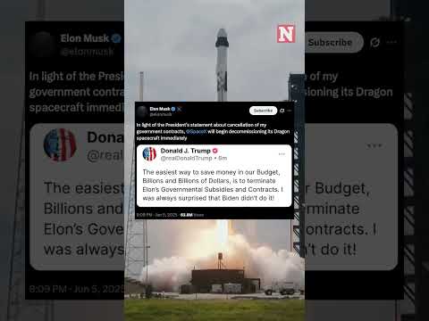Elon Musk To &#039;Decomission&#039; SpaceX Dragon Spacecraft Amid Trump Feud #trump #musk #spacex