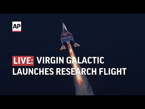 LIVE: Virgin Galactic launches research flight to edge of space