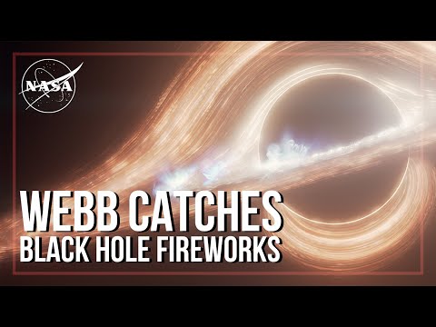 Webb Catches Black Hole Fireworks