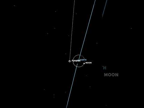 That adrenaline rush when the Apophis asteroid visits us in 2029. Made using NASA&#039;s Eyes. #space