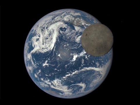 Dark side of the moon passing over Earth Captured by NASA&#039;s EPIC camera