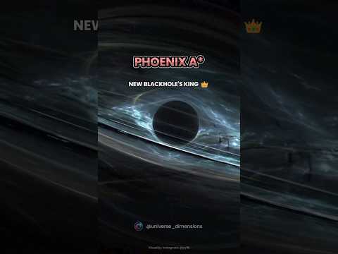 Phoenix A* vs. Ton 618: Clash of the Supermassive Black Holes ⚫ #shorts #blackhole