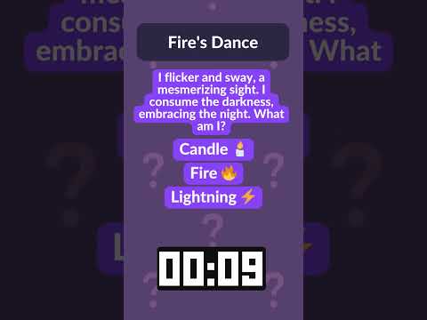 Fire&#039;s Dance: Witness Flames in Mesmerizing Motion! 🔥🕯️ #riddles #viral