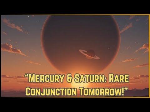 &quot;Mercury &amp; Saturn Conjunction Tomorrow: Don’t Miss This Celestial Event!&quot;