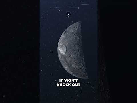 Asteroid 2024 YR4 more likely to hit the Moon. #cosmoknowledge #space #universe #asteroid #2024yr4