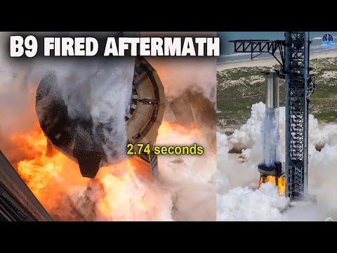 How the water deluge system saved the launch pad? Booster 9 Static Fire Aftermath analysis.