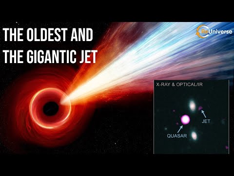 Gigantic Jet discovered from Black Hole in Early Universe