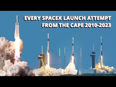 Every SpaceX Launch Attempt From Cape Canaveral 2010-2023