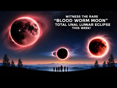 🌕🔴 Witness the Rare &#039;Blood Worm Moon&#039; Total Lunar Eclipse This Week! 🔴🌕 OneStopScience