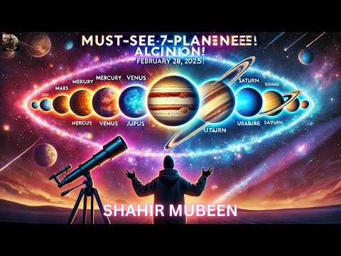🌟✨ Witness the Rare 7-Planet Alignment! 🌌🪐 | A Cosmic Spectacle You Can&#039;t Miss!