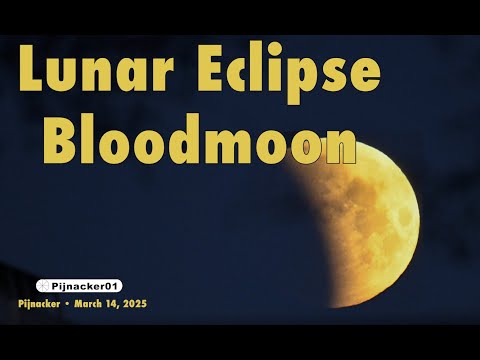 Blood Moon Lunar Eclipse March 2025 – A Celestial Event Captured in The Netherlands!