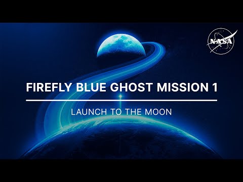 Firefly Blue Ghost Mission 1 Launch to the Moon (Official NASA Broadcast)