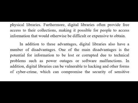 Essay On Digital Libraries | Essay On Digital Library