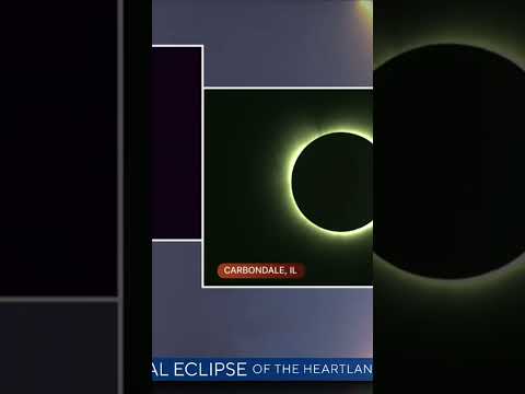 Witness the Breathtaking Diamond Ring Effect during the Total Solar Eclipse in Carbondale! #eclipse