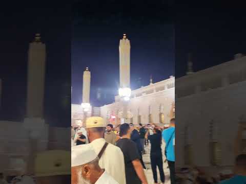 ✨ Night’s Embrace at Gate 37: The Prophet’s Sanctuary in Masjid-e-Nabawi 🌙 #masjidnabawi #madina
