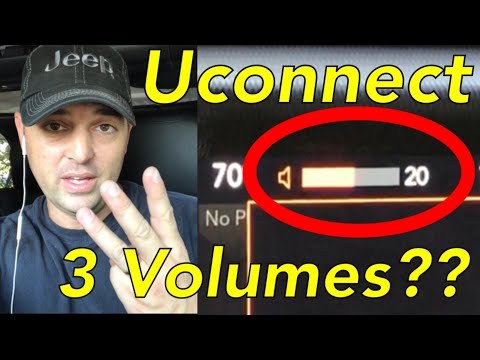 Uconnect has 3 separate volumes??