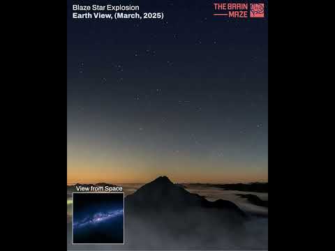 Blaze Star Explosion: Earth View