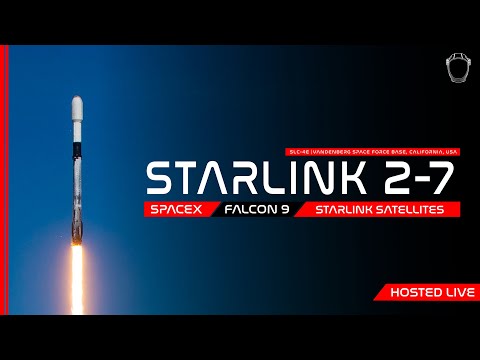 NOW! SpaceX Starlink 2-7 Launch