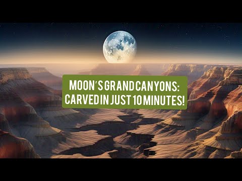 The Moon’s Grand Canyons: Carved in Just 10 Minutes! 🌑✨
