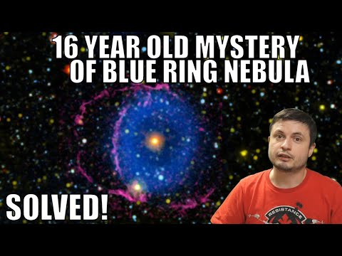 Strange Blue Ring Nebula That Was Formed When Two Stars Collided