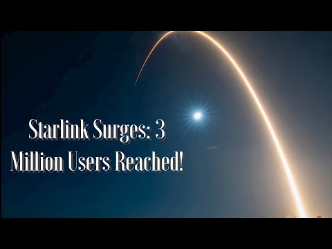 Starlink Soars: 3 Million Users and Counting! #falcon9 #satellitelaunch #spacex #spacenews #space