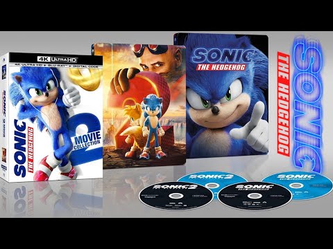 Sonic The Hedgehog 4k Bluray Steelbook Collection Unboxing.