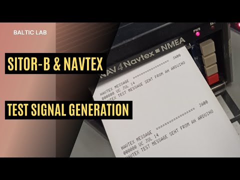 SITOR-B / NAVTEX Demo w. Arduino