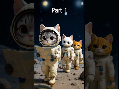 Astronauts&#039; Journey to the Moon in Search of Treasure 🌟 Part 1🌟#nasa #space #astronaut #moon #planet