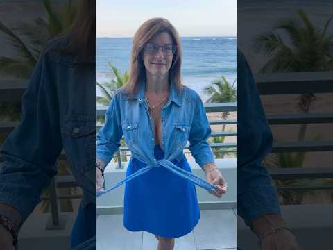 Heading out to dinner, wearing blue. #themaryburke #fyp #beach #puertorico #momsoftiktok #like