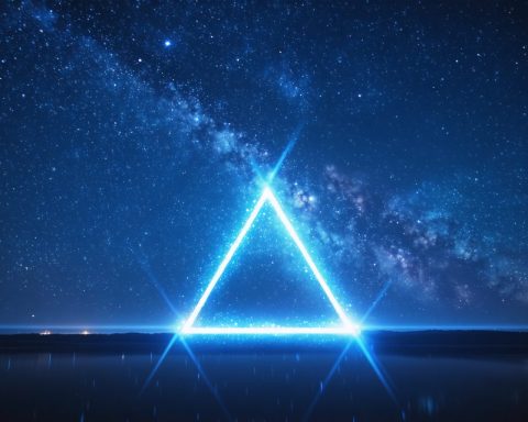 A Dazzling Double Dance: Two Triangles Illuminate the Night Sky A Dazzling Double Dance: Two Triangles Illuminate the Night Sky